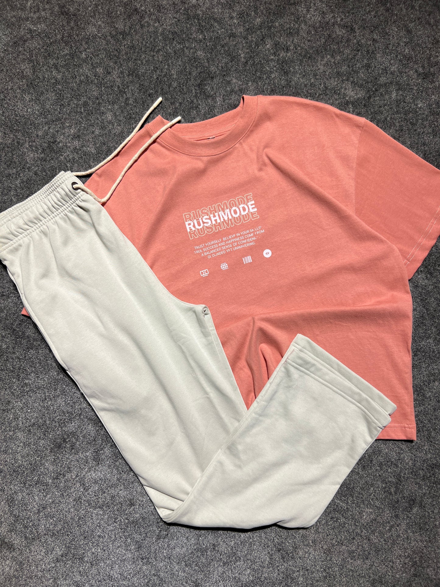 Pink oversized with silver straight fit