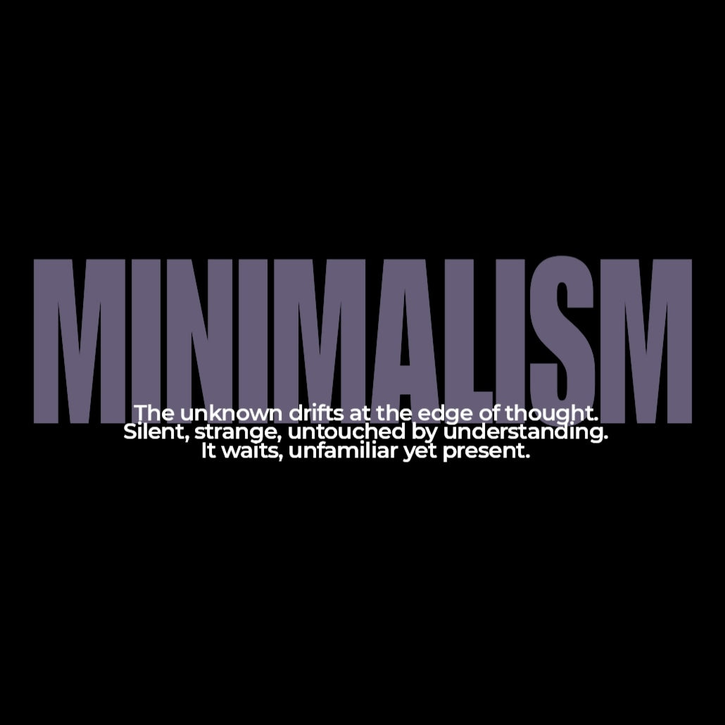 MINIMALISM- Black Oversized Tshirt
