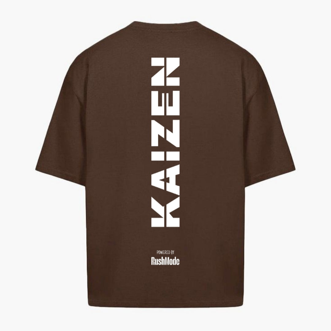 KAIZEN - Choco Brown Oversized T-shirt