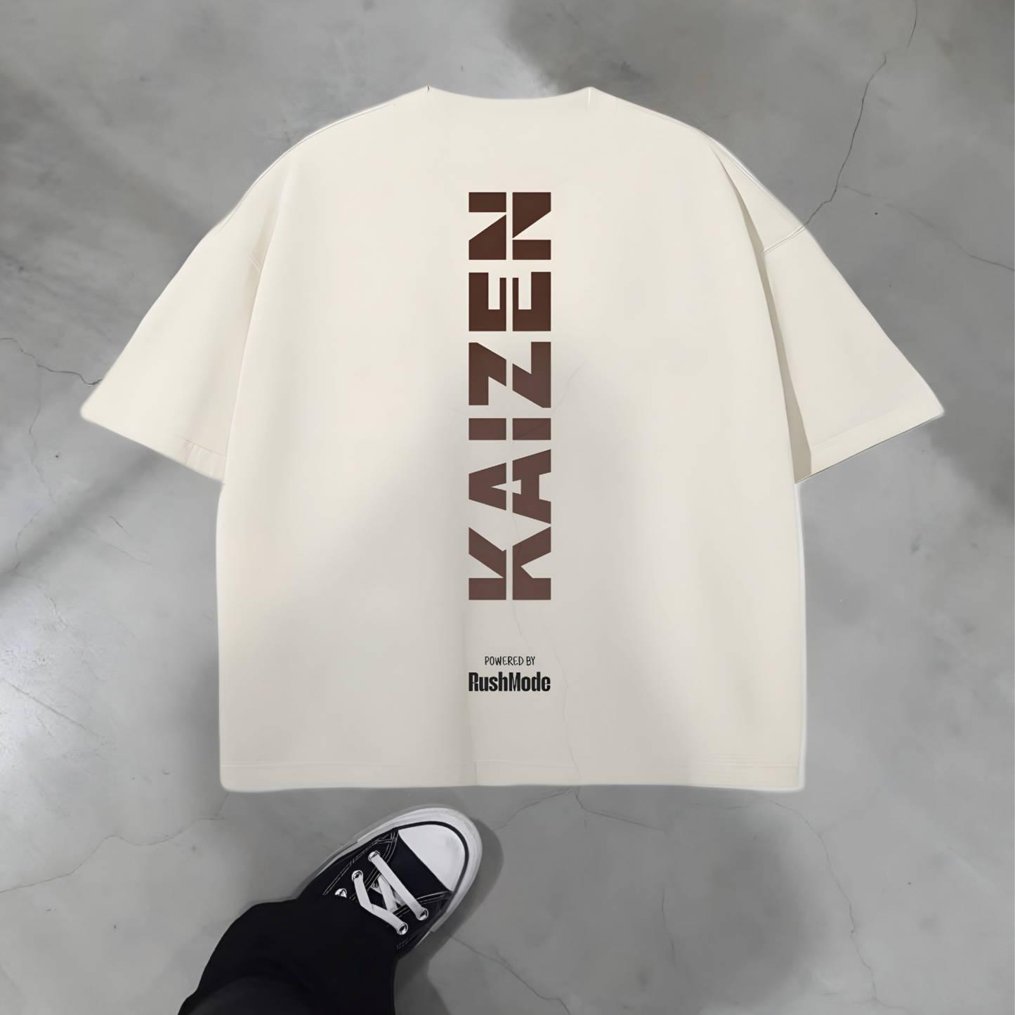 KAIZEN - Beige Oversized T-shirt