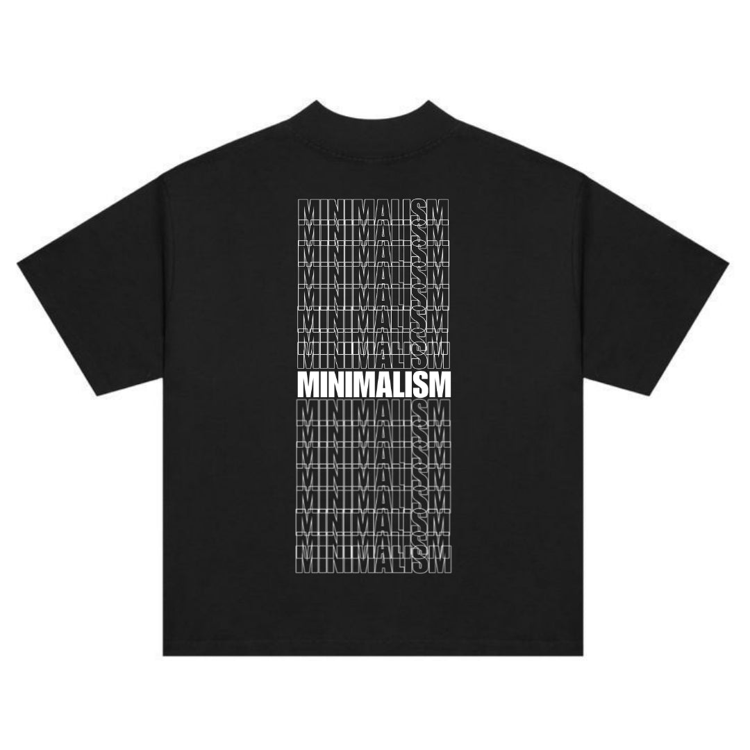 MINIMALISM- Black Oversized Tshirt