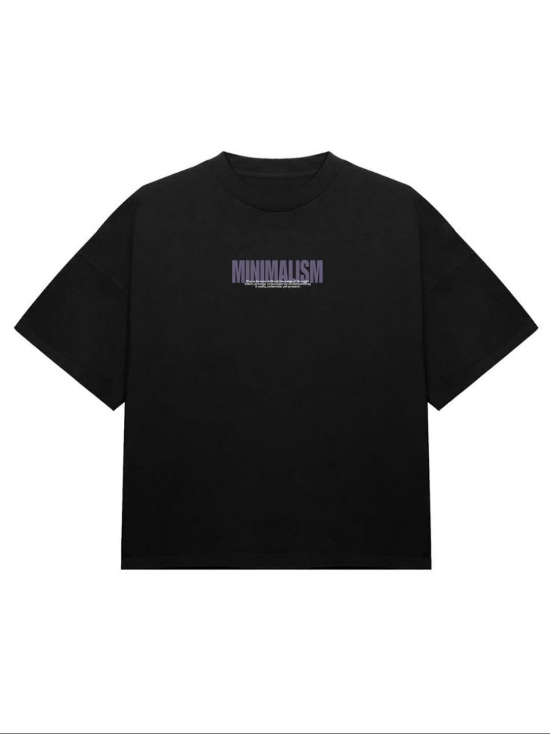 MINIMALISM- Black Oversized Tshirt