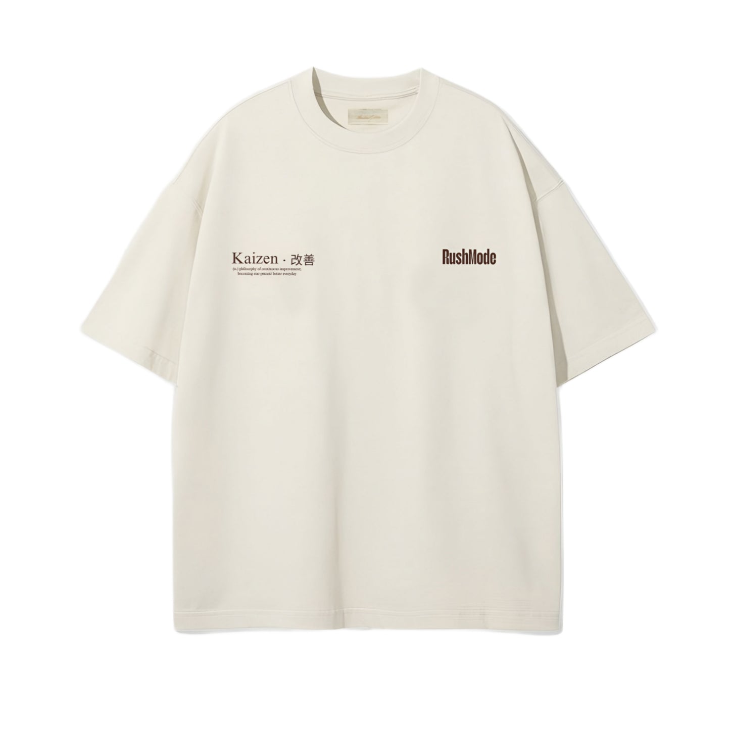 KAIZEN - Beige Oversized T-shirt