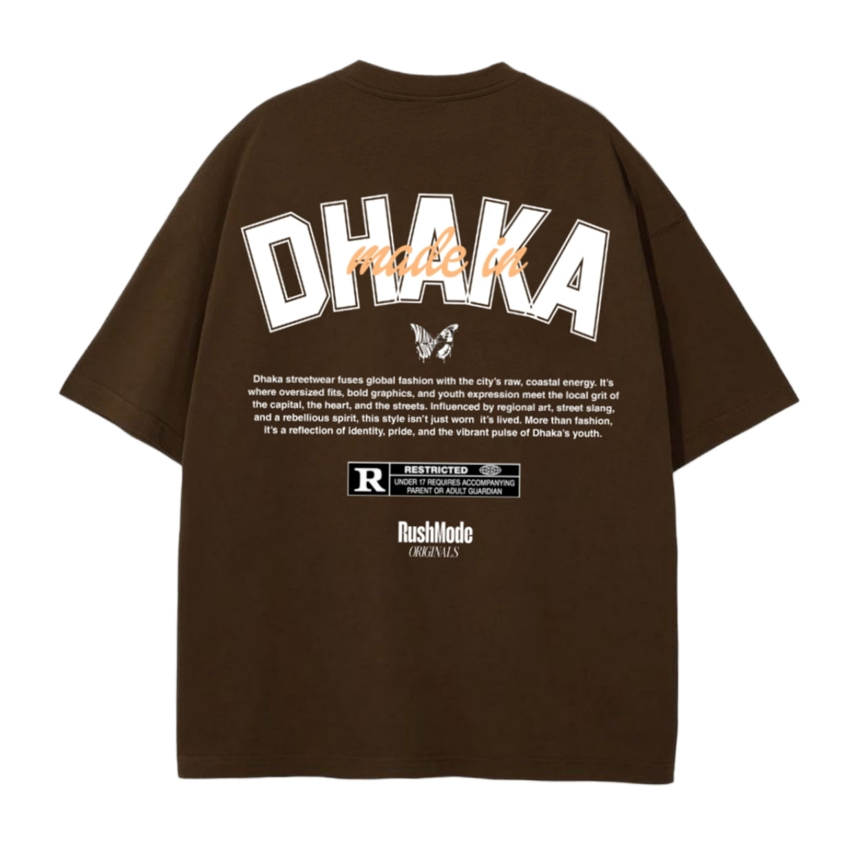 Made In Dhaka - Choco Brown Oversized T-Shirt