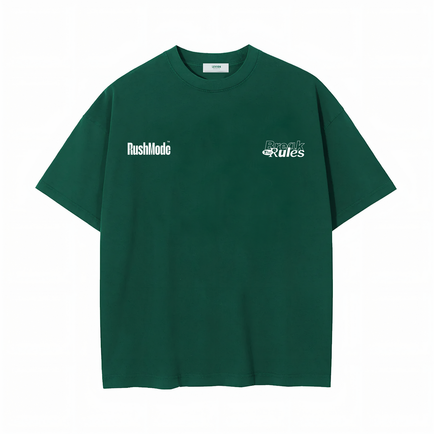 HUSTLE WITH HERAT - Green Oversized T-shirt