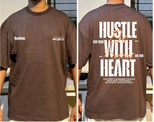 " Hustle " - Brown oversized