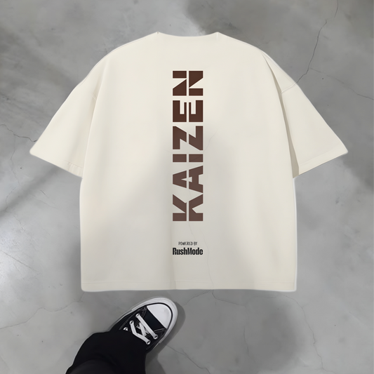 KAIZEN - Beige Oversized T-shirt
