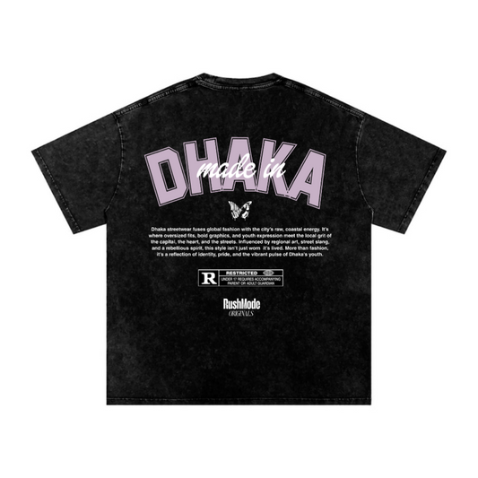 MADE IN DHAKA - Black Acid Wash T-shirt