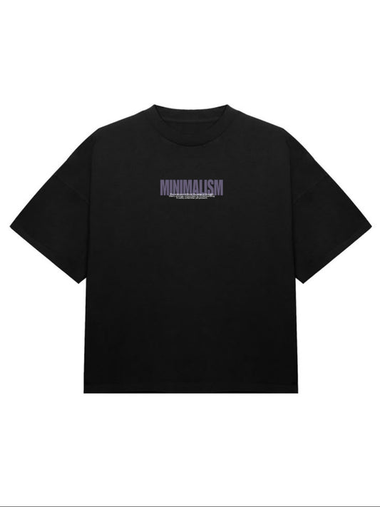 MINIMALISM- Black Oversized Tshirt